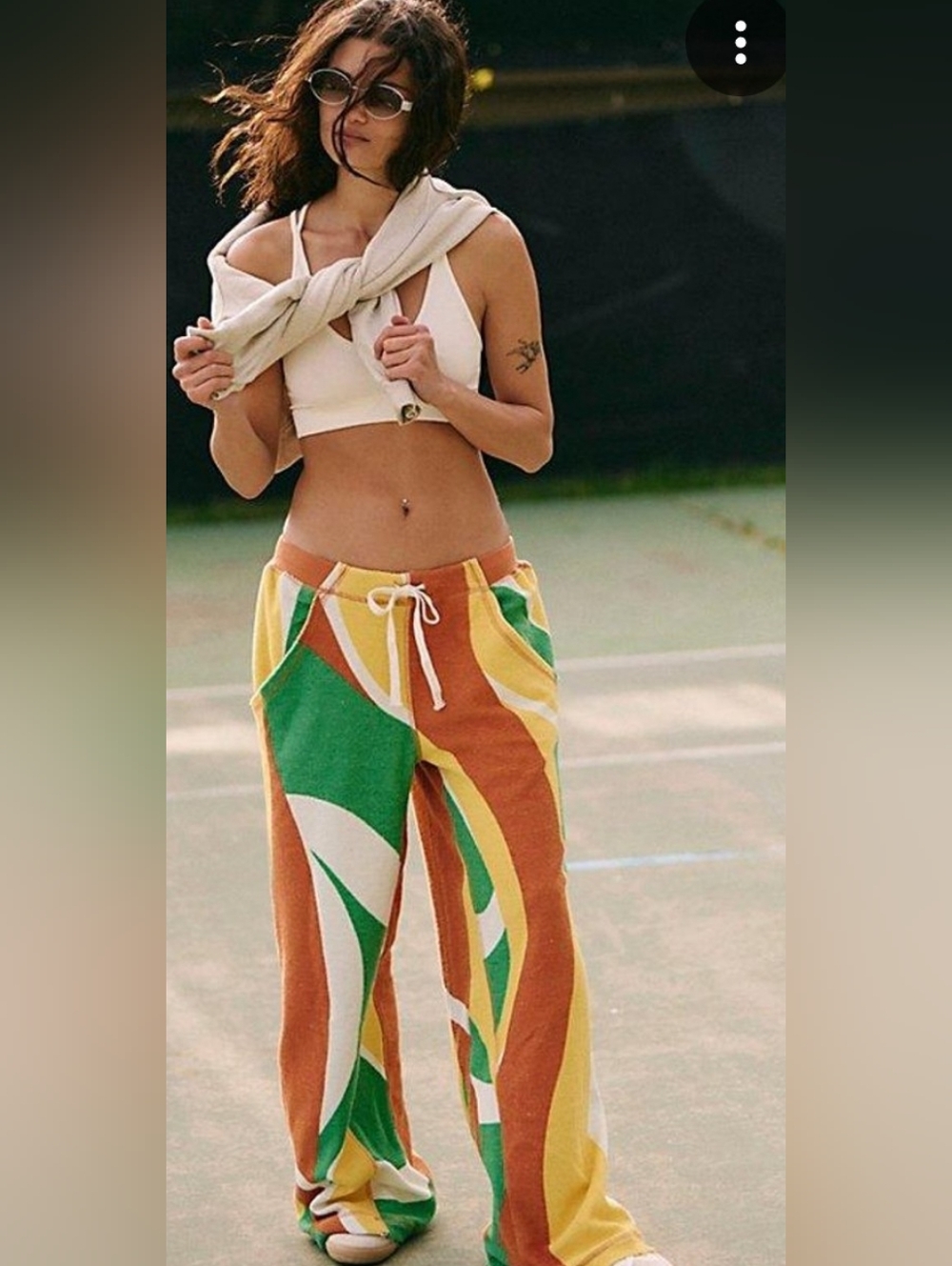 Free People One Above Pants, XS, nwot..💚❤️🧡 - Picture 2 of 3